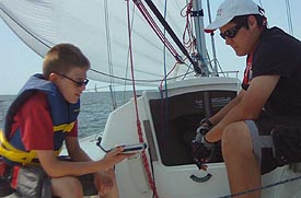 GPS training on Vee Jay J/80, Newport, RI