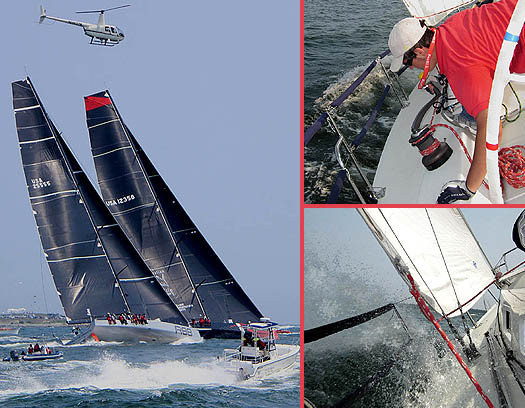 Rambler 88 and Comanche start 2015 from J/109 Vento Solare